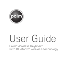 Palm 3245WW - Wireless Keyboard With Bluetooth Technology User manual