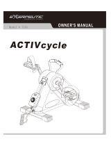 Exerpeutic ACTIVcycle 7101 Owner's manual