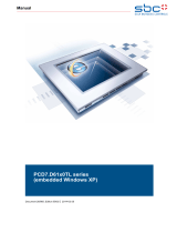 SBC PCD7.D61x0TL010 Web Panel eXP series Owner's manual