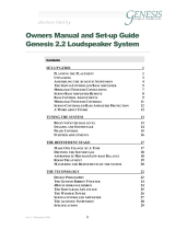 Genesis G2.2 Setup And Owners Manual