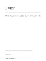Juniper MX240 User manual