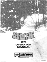 BOMBARDIER ski-doo ALPINE 1979 User manual