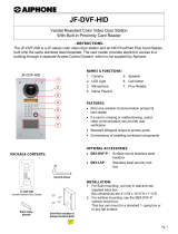 Aiphone JK-DVF-HID User manual