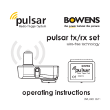 Bowens pulsar rx Operating instructions