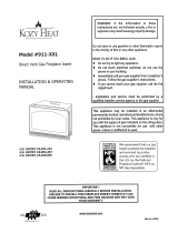 Kozyheat #911XXL Owner's manual