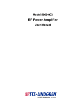 ETS-Lindgren 8000-003 User manual