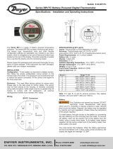 Dwyer Series BPI User manual