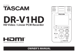 Tascam DR-V1HD User manual