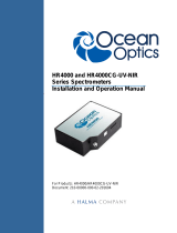 Ocean Optics HR4000 Owner's manual