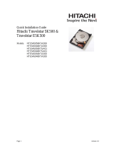 Hitachi Travelstar 5K500 Quick Installation Manual