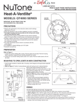 NuTone Heat-A-Ventlite QT-9093 Series User manual