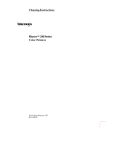 Tektronix Phaser 200 Series Cleaning Instructions Manual