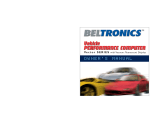 Beltronics GX2 Owner's manual