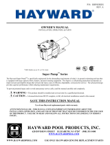 Hayward Super Pump SP2607X10 Owner's manual