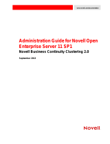 Novell Business Continuity Clustering  Administration Guide