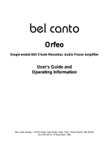 Bel Canto Orfeo User guide