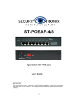 Security Tronix ST-POEAF-4/8 Owner's manual