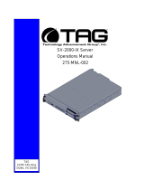 TAG SV-2000-IX Operating instructions