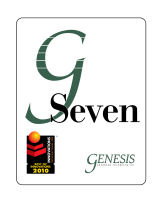Genesis G7 Owners Manual And Set-Up Manual