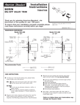 American Standard T064700.002 Installation guide
