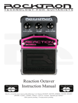 Rocktron Reaction Octaver Owner's manual