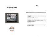Acura Embedded Systems AcuPanel 12 CV User manual