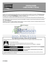 Maytag MDB7809AWW - Jetclean Plus Dishwasher User Instructions