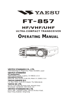 YAESU FT-857D Operating instructions