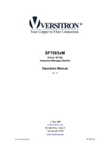 Versitron SF7085xM Owner's manual