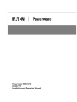 Eaton Powerware 9355 Operating instructions