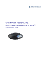 Grandstream GAC2500 Administration Guide