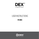 Widex M-DEX Users Instructions
