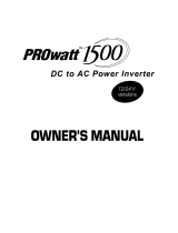Xantrex PROwatt Owner's manual
