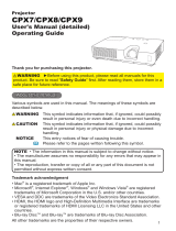 Hitachi CPX7 User manual