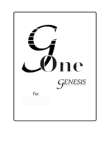 Genesis 1.2 Owners Manual And Set-Up Manual