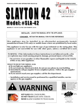 Kozyheat Slayton 42 Owner's manual