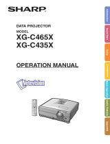 Sharp XG-C465X User manual