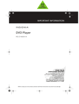 Insignia NS-D160A14 Important information