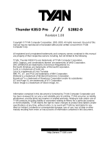 Tyan Thunder K8SD Pro S2882-D User manual