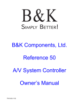 B&K Reference 50 Owner's manual
