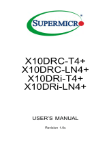 Supermicro SuperO X10DRC-T4+ User manual