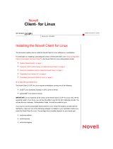 Novell Client for Linux  Quick start guide