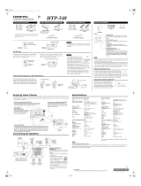 ONKYO HT-S5405 (HTP-548) Owner's manual