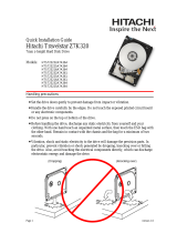 Hitachi HTS725025A7E631 Quick Installation Manual