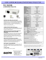 Sanyo PLC-XU106 - 4500 lm Quick Reference Manual