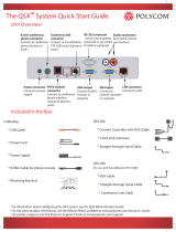 Polycom QSX Quick start guide