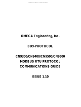 Omega BD9-PROTOCOL Owner's manual