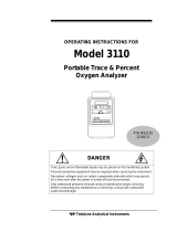 Teledyne 3110 User manual