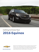 Chevrolet 2016 Equinox Getting To Know Manual