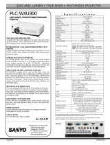 Sanyo 3LCD PLC-WXU300 User manual